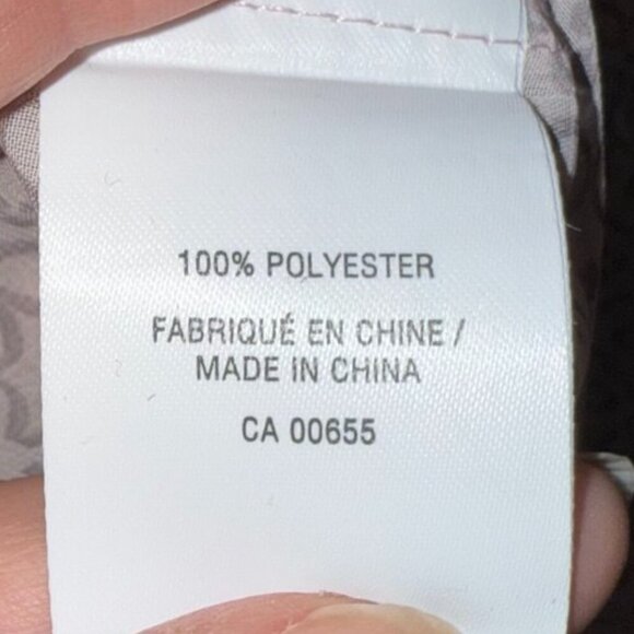 Reitmans Blouse pink grey sheer Top Shirt Feminine Sheer Women's Size M - Picture 8 of 9